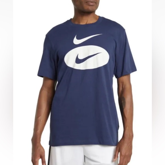 Nike Sportswear Swoosh Men's T-Shirt Midnight Navy - Picture 1 of 6